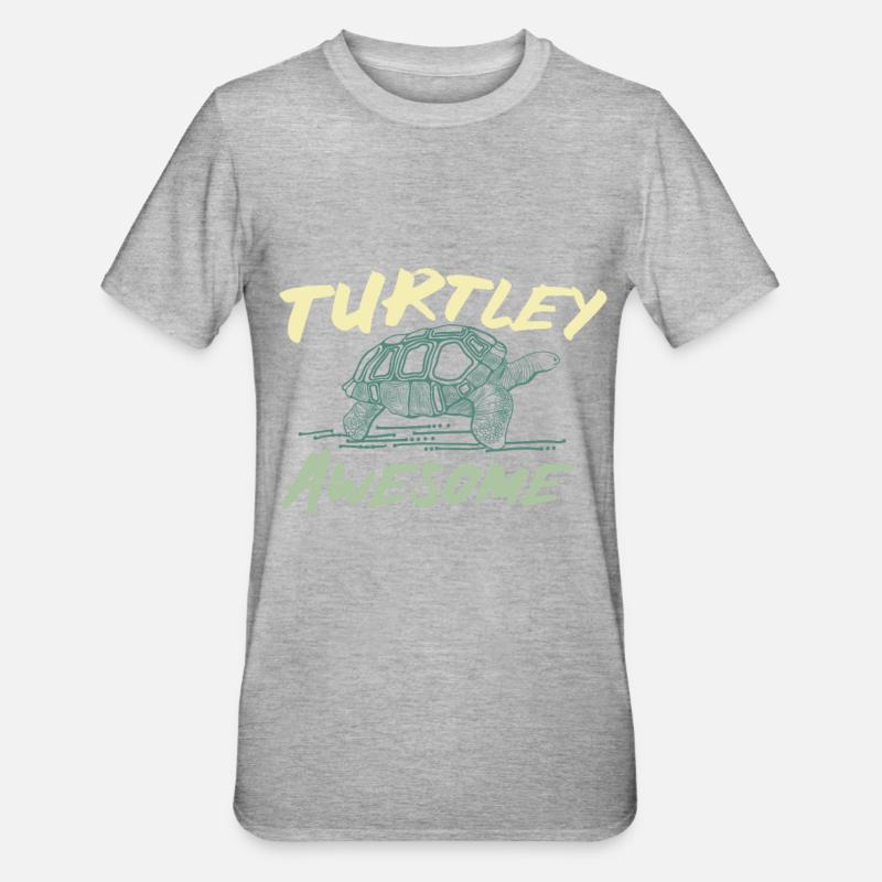 Turtle saying - Unisex Polycotton T-Shirt - heather grey