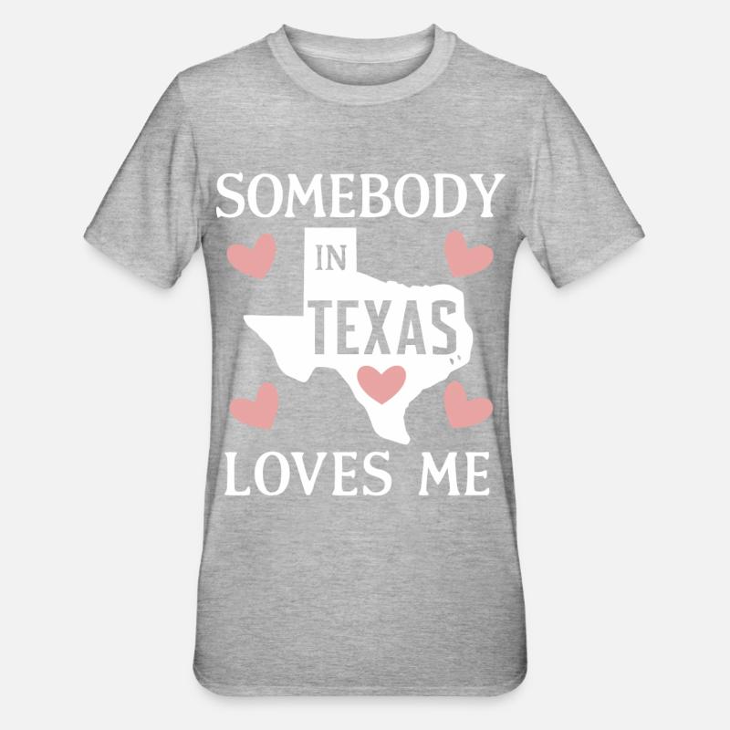 État du Texas Texans Texas - T-shirt polycoton Unisexe - gris chiné
