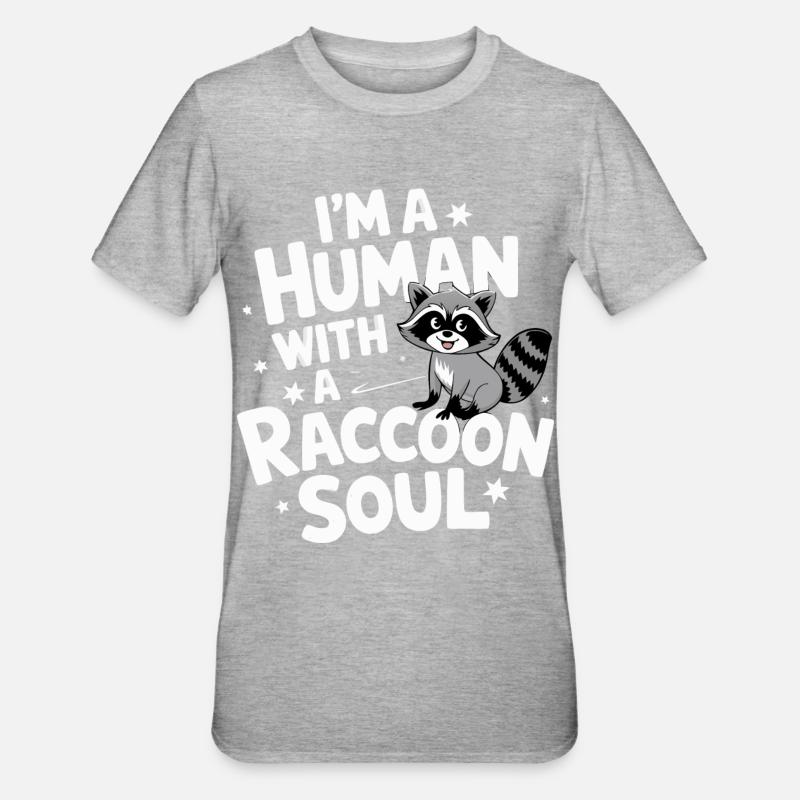 Raton laveur - T-shirt polycoton Unisexe - gris chiné