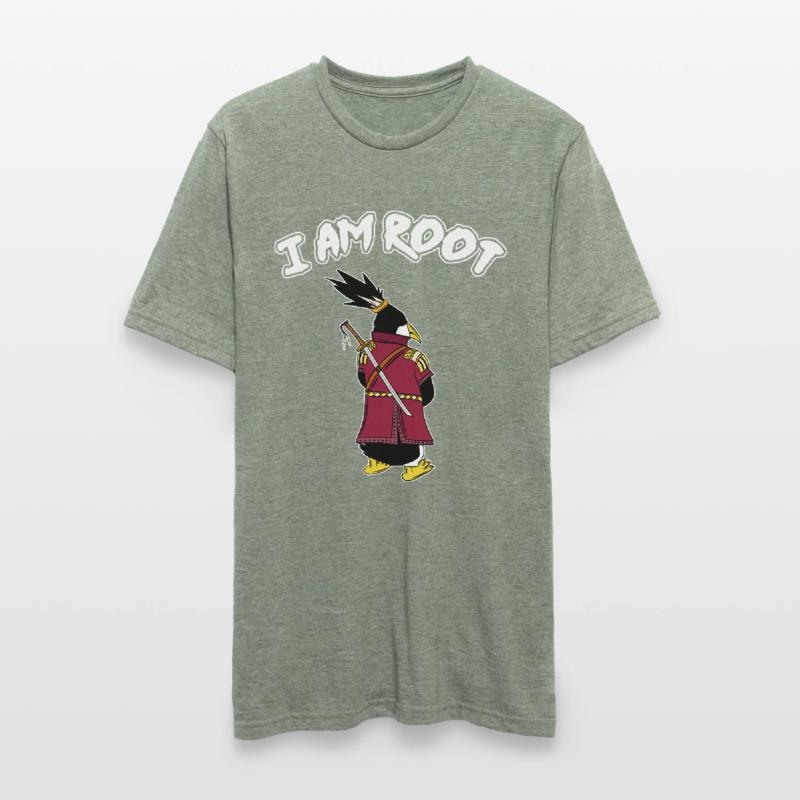 Linux Pinguin I Am Root Geeks Nerd Computer Ninja Unisex Polycotton T-Shirt