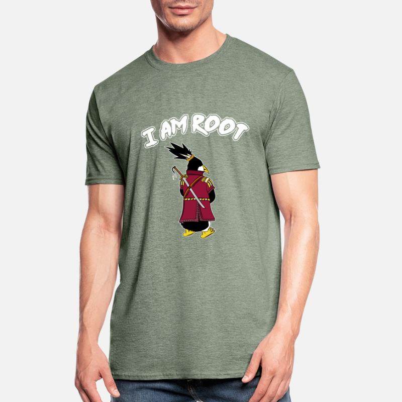 Linux Pinguin I Am Root Geeks Nerd Computer Ninja Unisex Polycotton T-Shirt