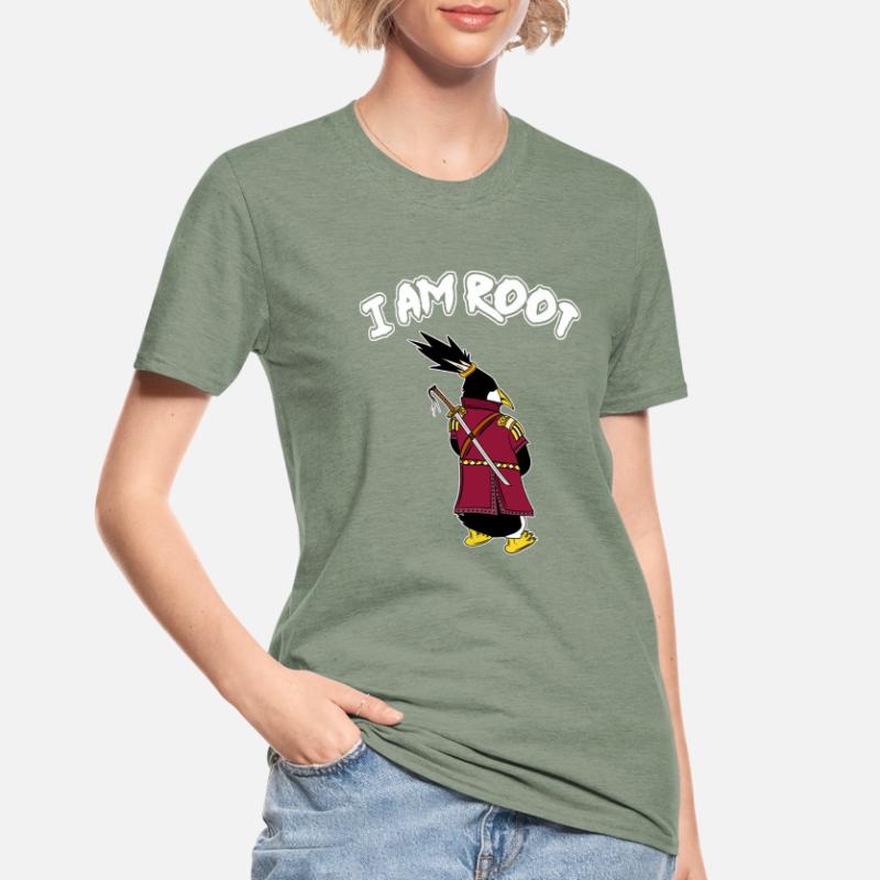 Linux Pingouin I Am Root Geeks Geeks Nerd Computer Ninja T-shirt polycoton Unisexe