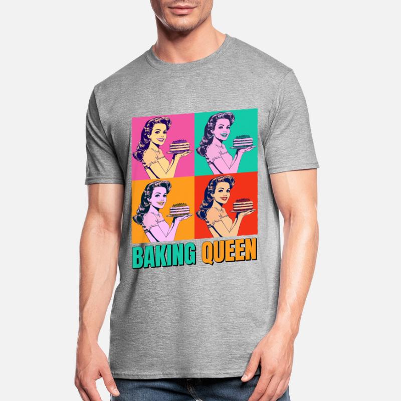 Cuisson Gâteau Cuisson Reine Cuisson Fée Boulanger Pop Art T-shirt polycoton Unisexe
