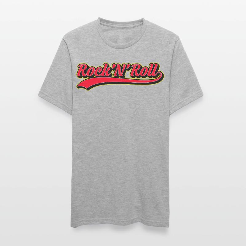 Rock 'N' Roll Retro Script Logo Unisex Polycotton T-Shirt