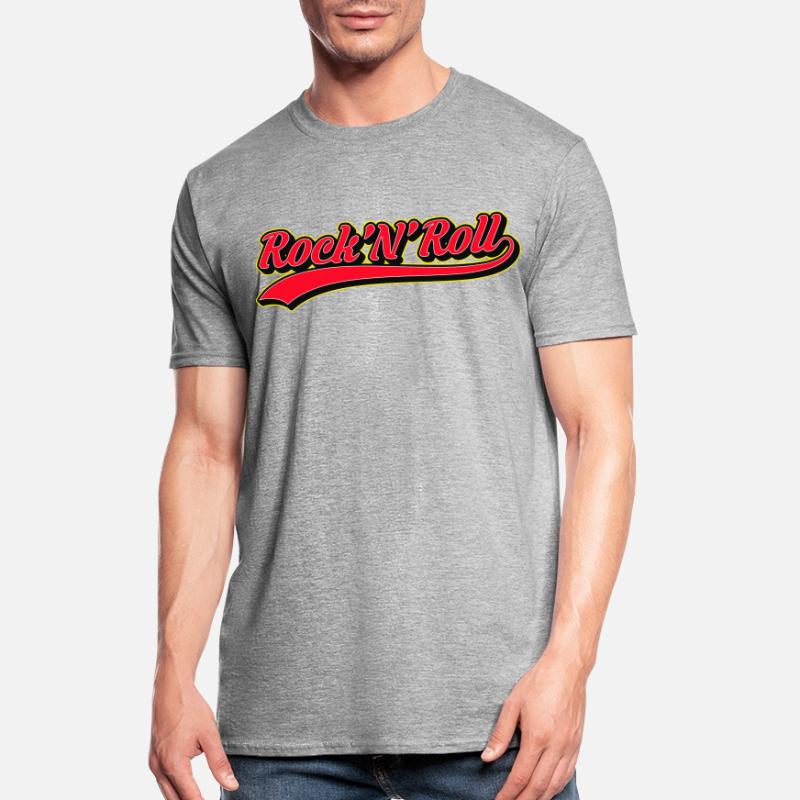 Rock 'N' Roll Retro Script Logo Unisex Polycotton T-Shirt