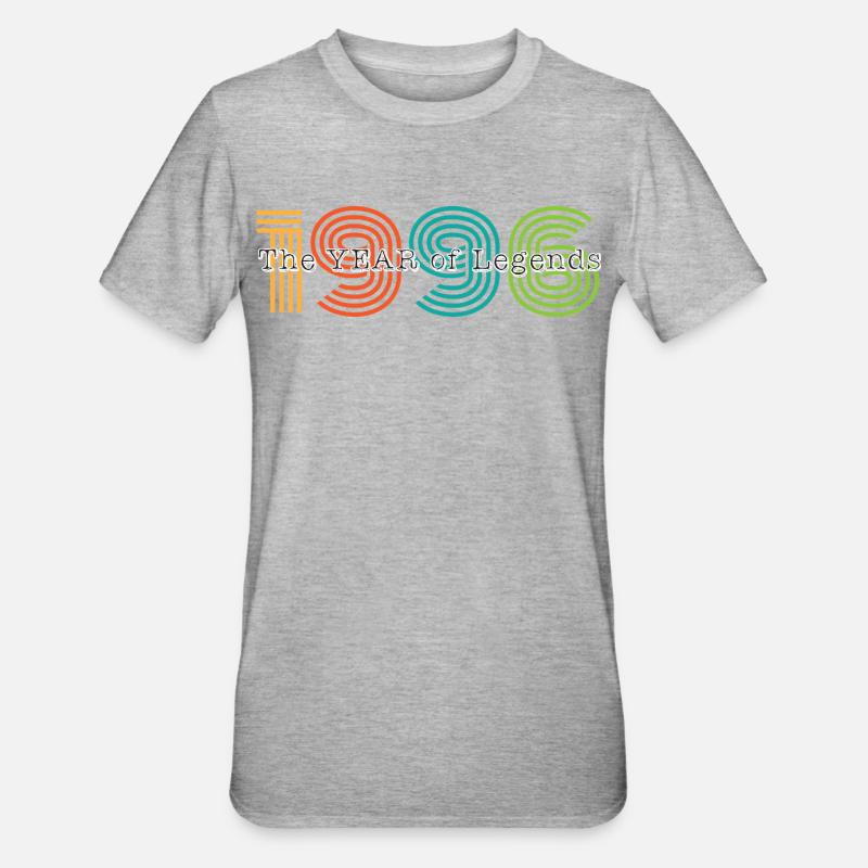30e anniversaire du millésime 1996 - T-shirt polycoton Unisexe - gris chiné