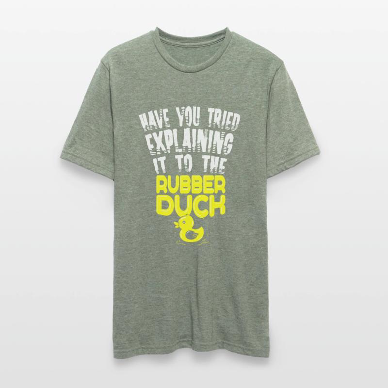 IT Nerd Programmer Developer Humor Rubber Duck Unisex Polycotton T-Shirt
