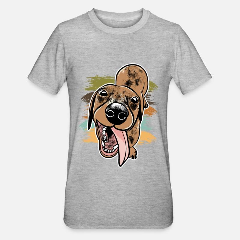 Teckel Teckel - T-shirt polycoton Unisexe - gris chiné