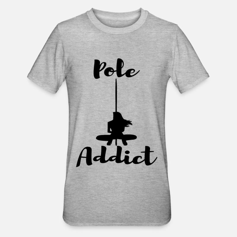Cadeau de pole dance pole dance - T-shirt polycoton Unisexe - gris chiné