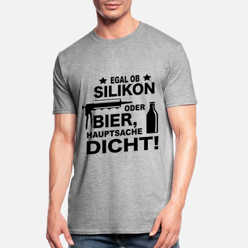Handwerker Witze Silikon oder Bier Meme Geschenk Unisex Polycotton T-Shirt