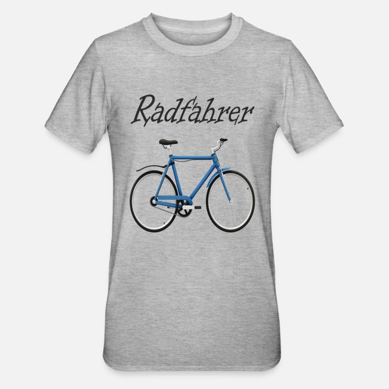 Conception de vélo - T-shirt polycoton Unisexe - gris chiné