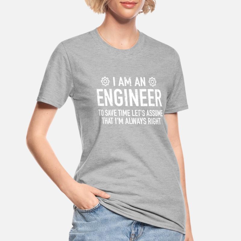 Engineer Saying - Engineer Engineering Technician Unisex Polycotton T-Shirt