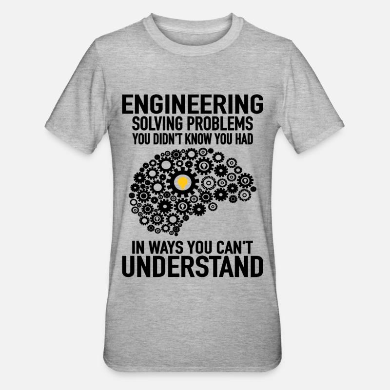 Engineer Engineering Engineer Gear Technician - Unisex Polycotton T-Shirt - heather grey