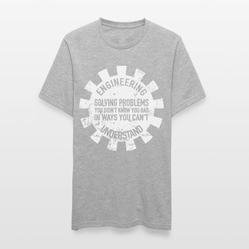 Gear Engineer Technician Engineering Engineer Unisex Polycotton T-Shirt