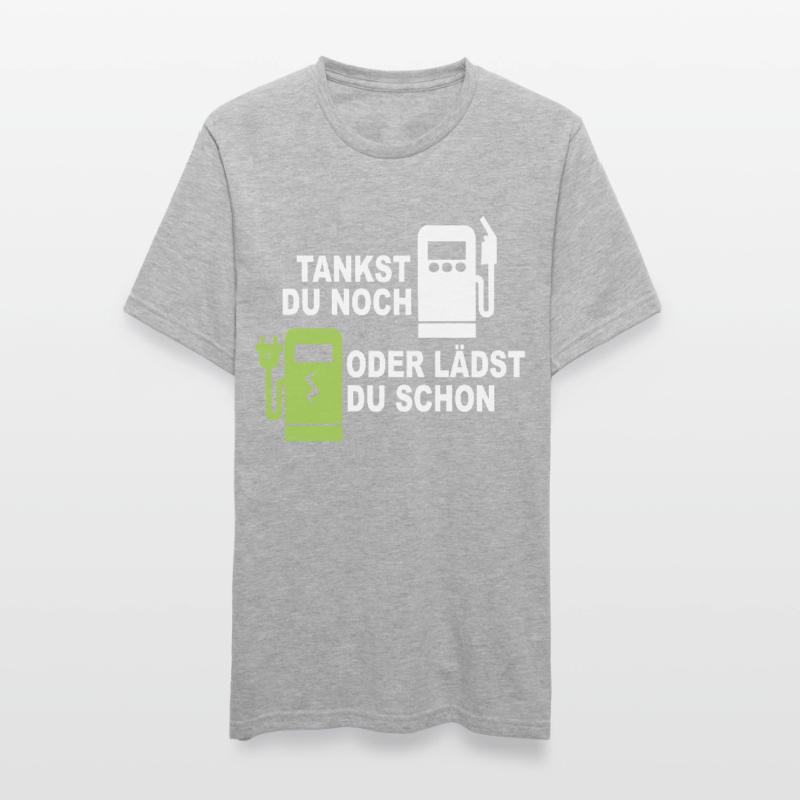 Elektroauto - Tankst Du Noch Oder Lädst Du Schon Unisex Polycotton T-Shirt