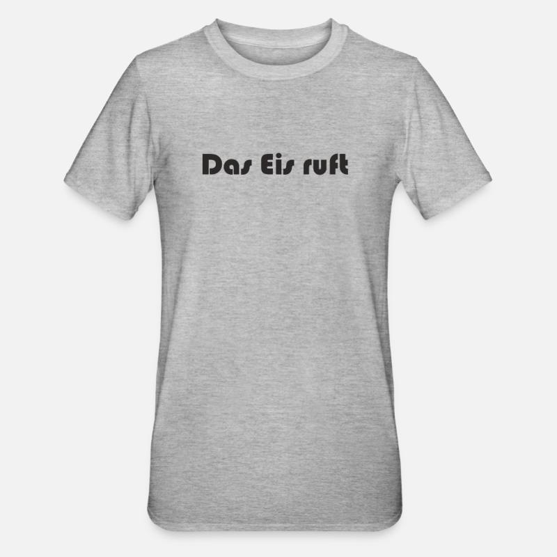 Eishockey - Das Eis Ruft - Unisex Polycotton T-Shirt - Grau meliert
