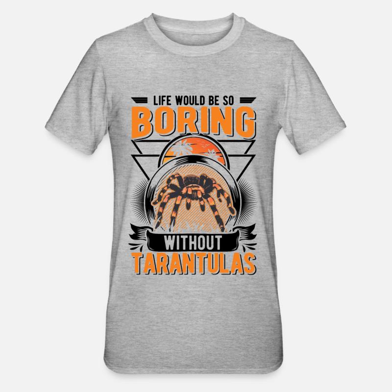 Tarentule Araignée Tarentule - T-shirt polycoton Unisexe - gris chiné