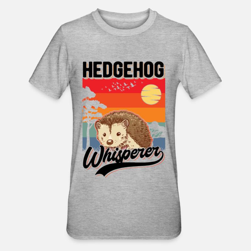 Igel Flüsterer Hedgehog Whisperer - Unisex Polycotton T-Shirt - heather grey