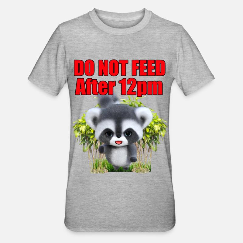 Füttern Sie den Gremlin nicht - Unisex Polycotton T-Shirt - Grau meliert