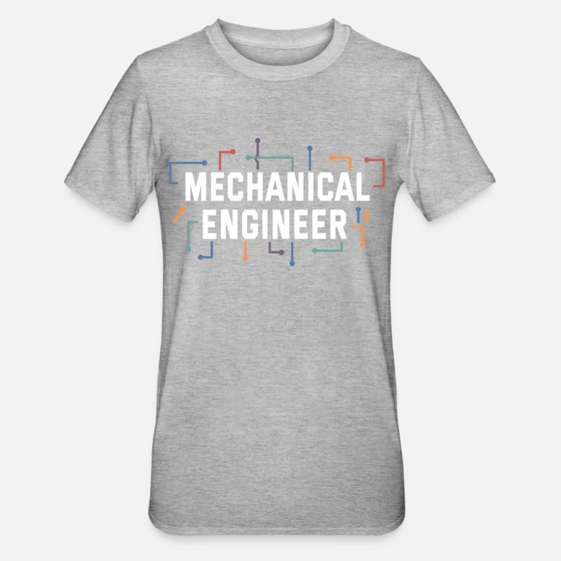 Mechanics Engineer Mechanical Engineering - Unisex Polycotton T-Shirt - heather grey