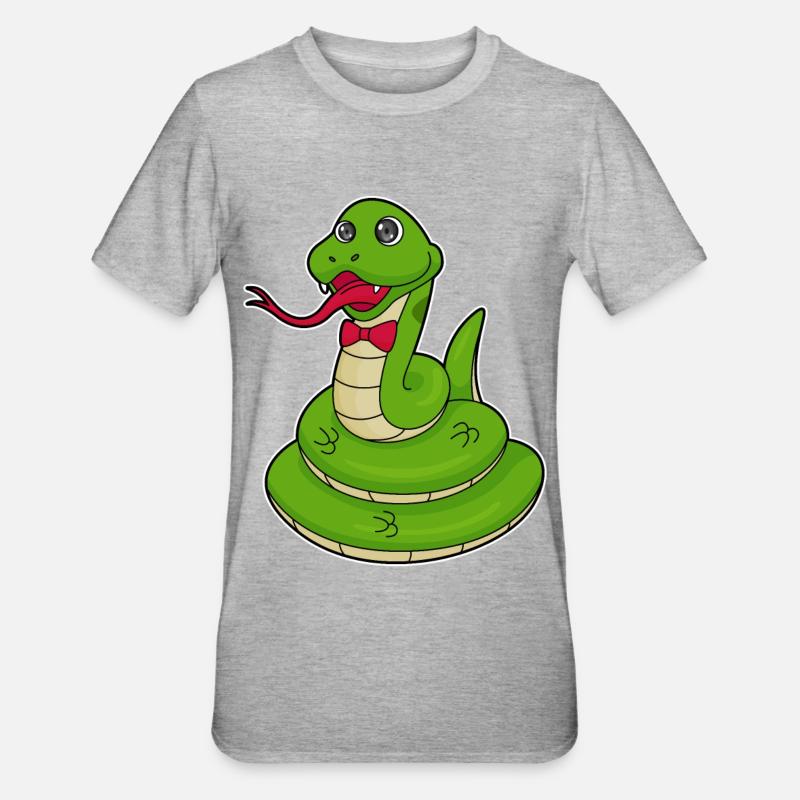 Serpent avec boucle - T-shirt polycoton Unisexe - gris chiné