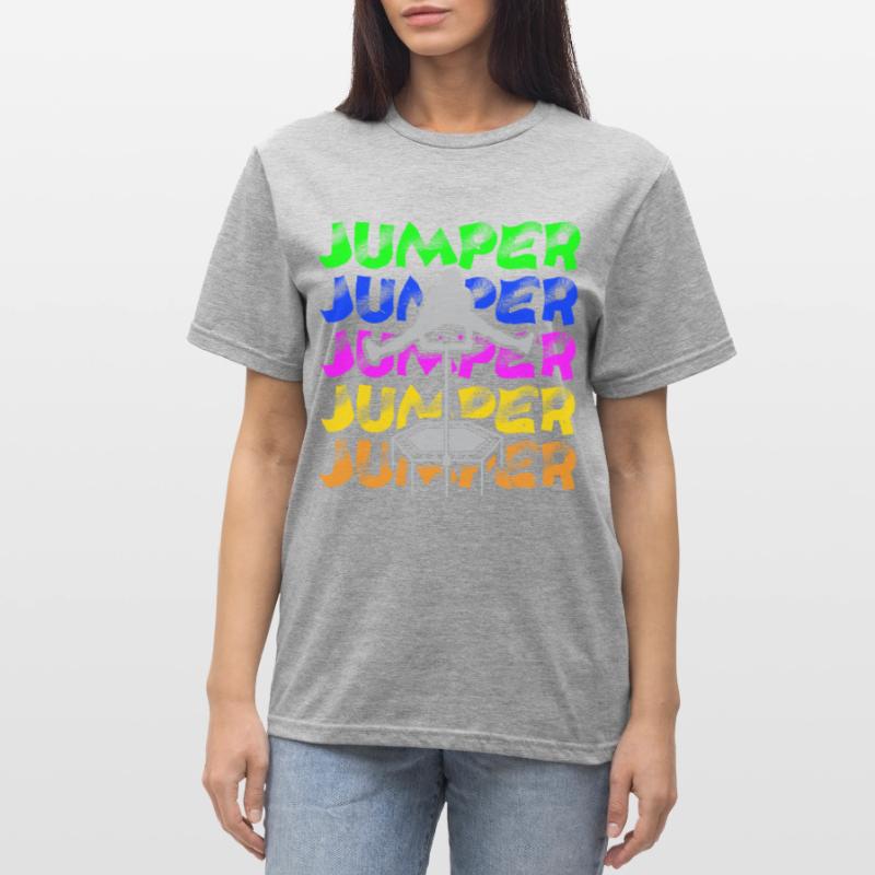 Trampoline Jumping Trampoline Trampoline Trampoline T-shirt polycoton Unisexe