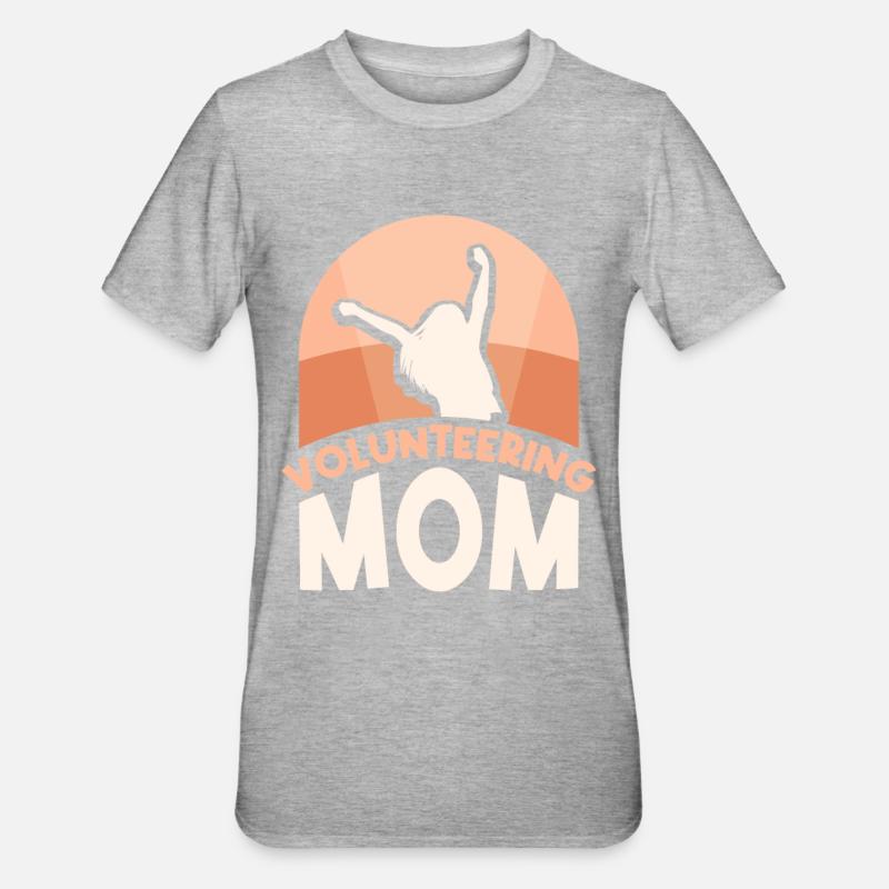Mère bénévole Profession bénévole - T-shirt polycoton Unisexe - gris chiné