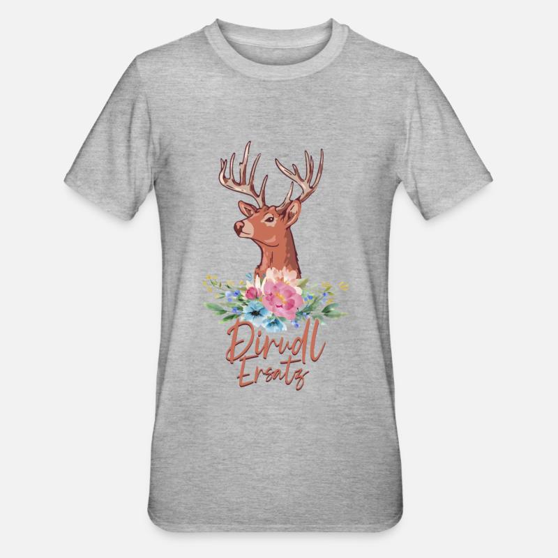 Dirndl Replacement - Unisex Polycotton T-Shirt - heather grey