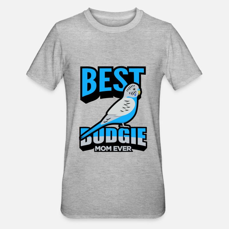 Perruche ondulée - T-shirt polycoton Unisexe - gris chiné