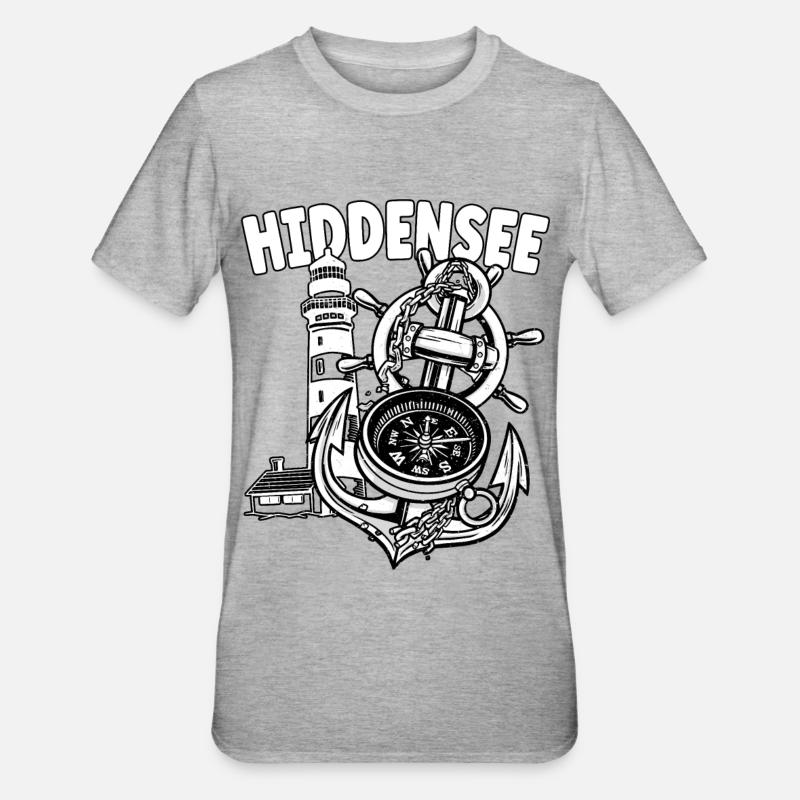 Hiddensee - T-shirt polycoton Unisexe - gris chiné