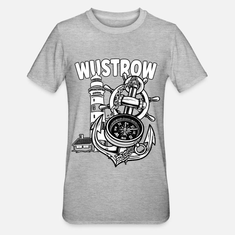 Wustrow - T-shirt polycoton Unisexe - gris chiné