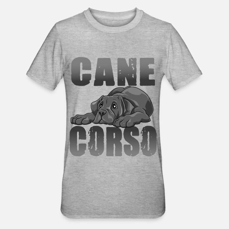 Cane Corso - Unisex Polycotton T-Shirt - Grau meliert