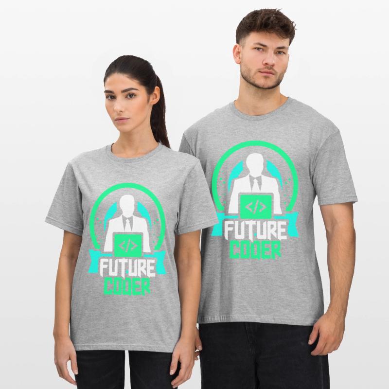 Future Coder Coding Programmer Code Unisex Polycotton T-Shirt