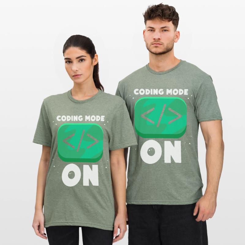 Programmiermodus Ein Programmierer Coding Coder Unisex Polycotton T-Shirt