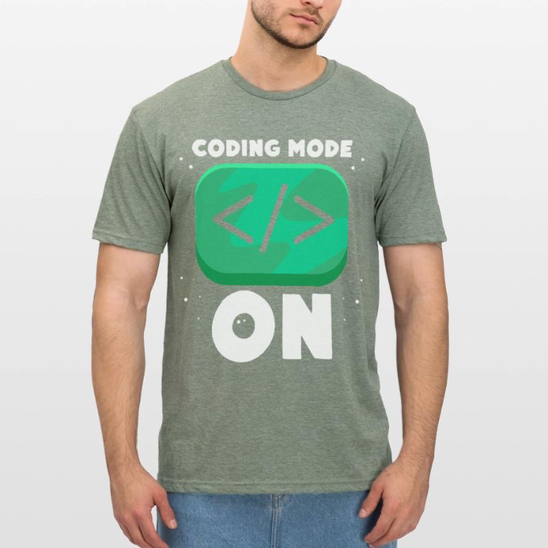Programmiermodus Ein Programmierer Coding Coder Unisex Polycotton T-Shirt