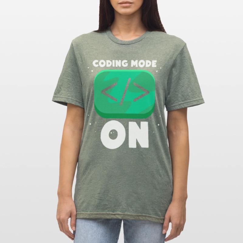 Programmiermodus Ein Programmierer Coding Coder Unisex Polycotton T-Shirt