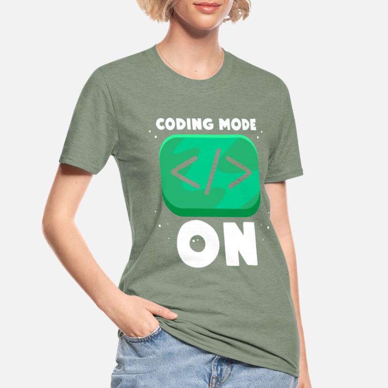 Programmiermodus Ein Programmierer Coding Coder Unisex Polycotton T-Shirt
