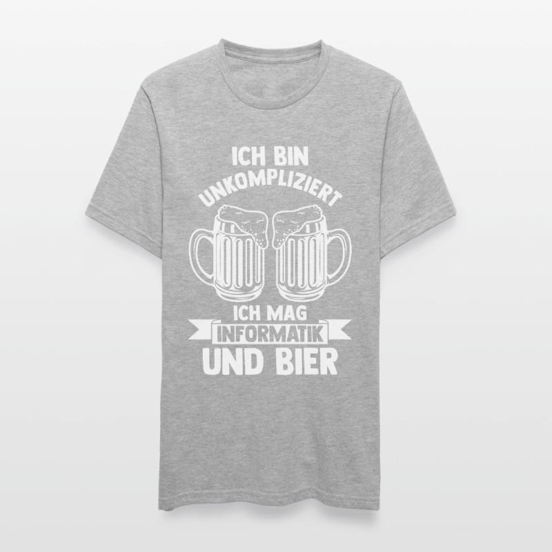 Informatik Programmierer Bier Informatiker Unisex Polycotton T-Shirt