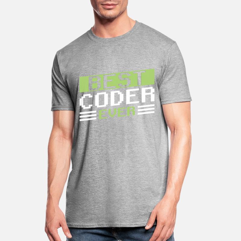 Meilleur programmeur de code de code jamais Coder T-shirt polycoton Unisexe