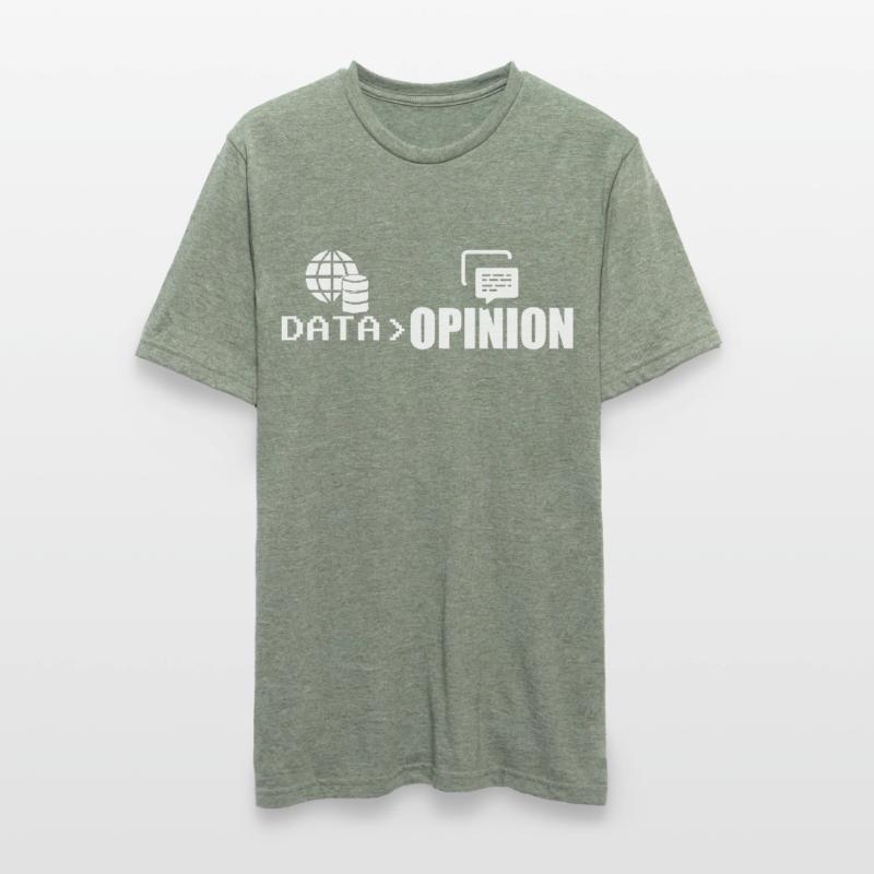 Data > Opinion Coder Programmierer Coding Code Unisex Polycotton T-Shirt