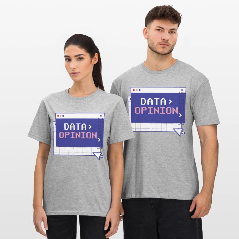 Data > Opinion Code Coding Programmierer Coder Unisex Polycotton T-Shirt