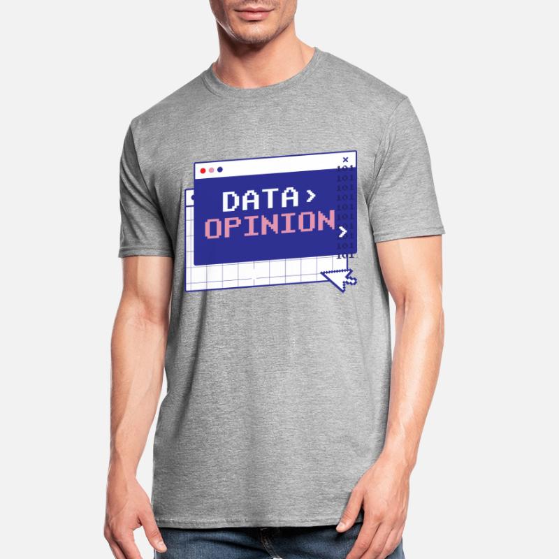 Data > Opinion Code Coding Programmierer Coder Unisex Polycotton T-Shirt