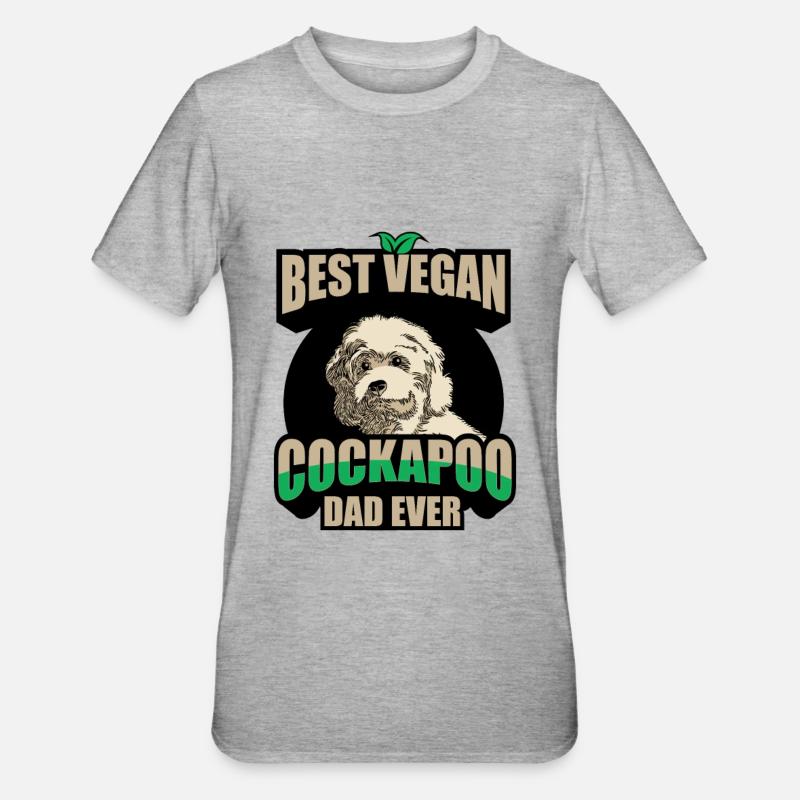 Cockapoo - Unisex Polycotton T-Shirt - Grau meliert