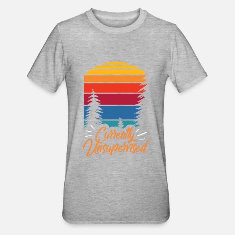 Currently unsupervised sarcastically unsupervised - Unisex Polycotton T-Shirt - heather grey