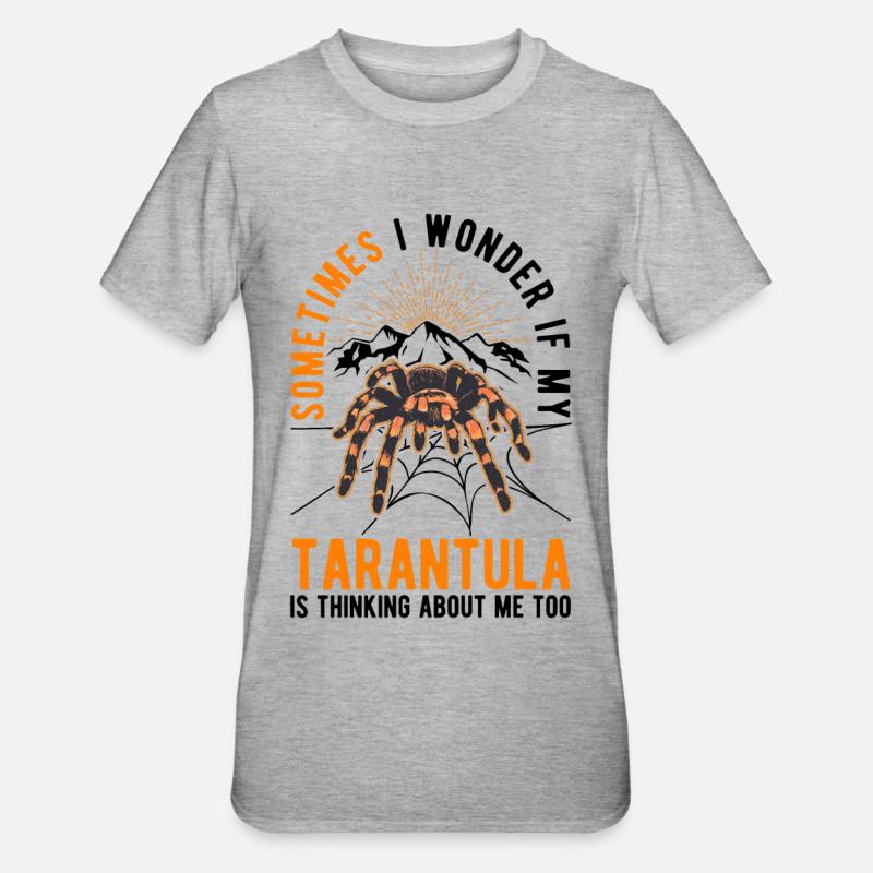 Tarentule Cadeau Araignée Tarentule - T-shirt polycoton Unisexe - gris chiné