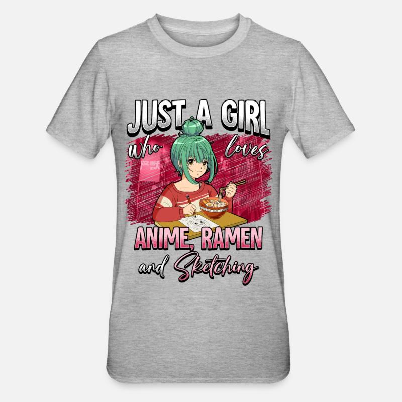 Anime Otaku Weeb - Unisex Polycotton T-Shirt - heather grey