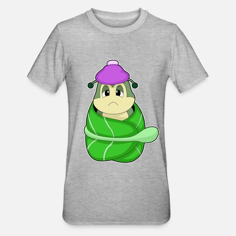 Chenille malade - T-shirt polycoton Unisexe - gris chiné
