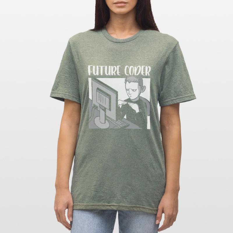 Zukünftiger Coder It Student Programmierer Coding Unisex Polycotton T-Shirt