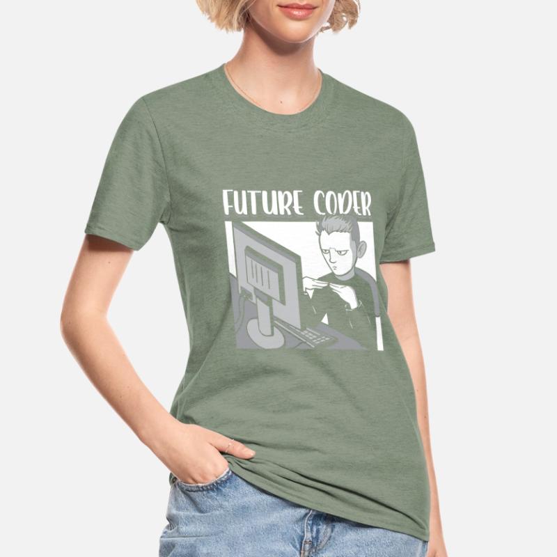 Zukünftiger Coder It Student Programmierer Coding Unisex Polycotton T-Shirt