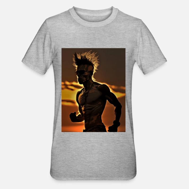 Punk Runner - T-shirt polycoton Unisexe - gris chiné